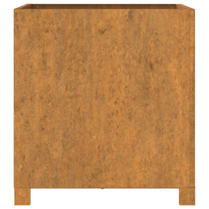 Fioriera con Gambe Ruggine 49x47x50 cm Acciaio Corten 823682