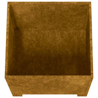 Fioriere con Gambe 2pz Ruggine 49x47x50 cm Acciaio Corten 823683