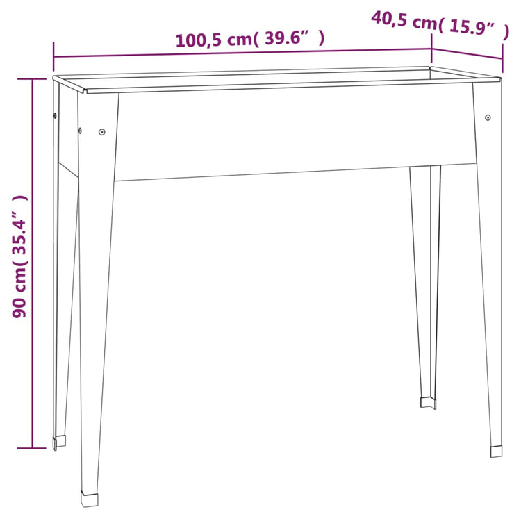 Fioriere da Giardino 2 pz Acciaio Zincato 3154236