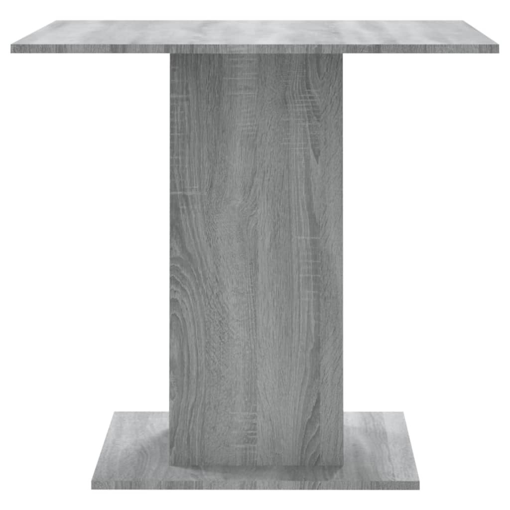 Tavolo da Pranzo grigio sonoma 80x80x75 cm in Legno Multistrato