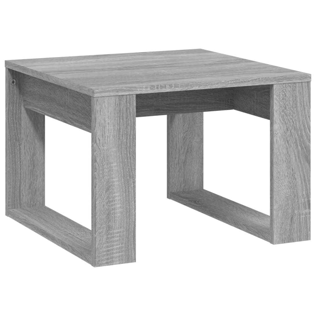 Tavolino Grigio Sonoma 50x50x35 cm in Legno Multistrato