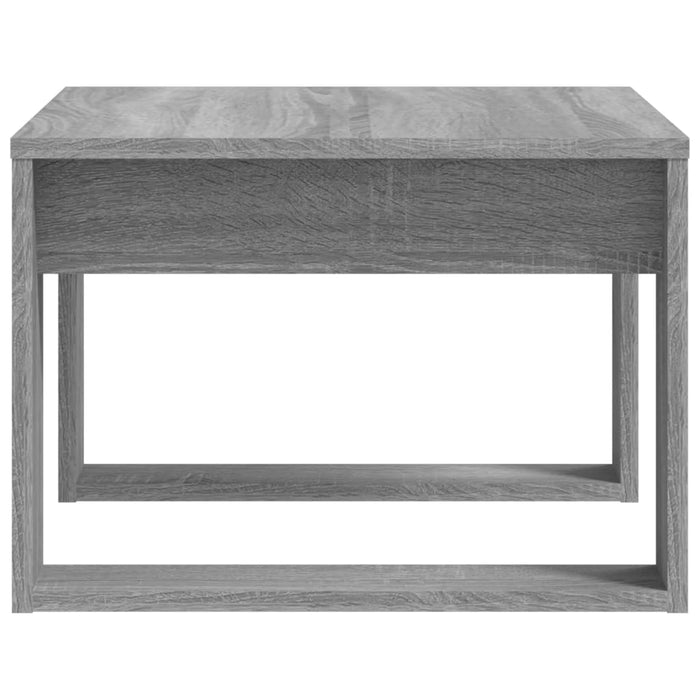 Tavolino Grigio Sonoma 50x50x35 cm in Legno Multistrato