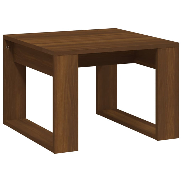 Tavolino da Salotto Rovere Marrone 50x50x35cm Legno Multistrato 825827