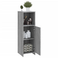 Armadietto Bagno Grigio Sonoma 30x30x95 cm in Legno Multistrato cod mxl 16359