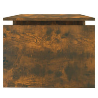 Tavolino da Salotto Rovere Fumo 68x50x38 cm Legno Multistrato