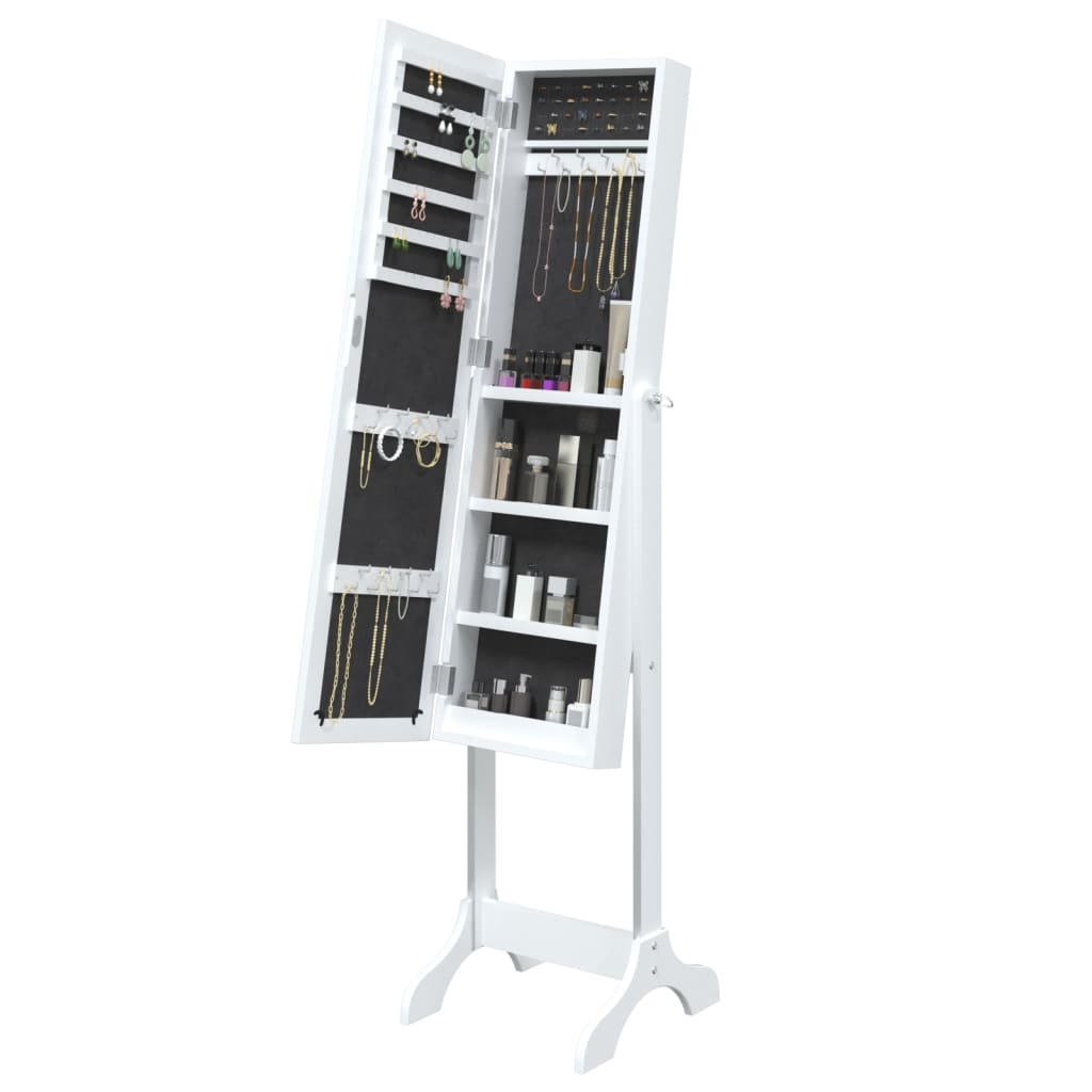 Specchio Autoportante Bianco 34x37x146 cm 351763