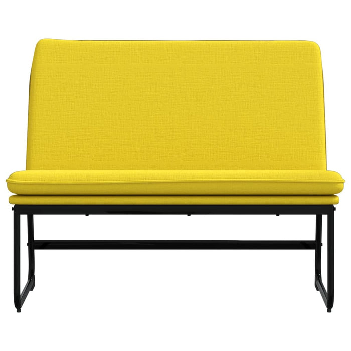 Panca Giallo Chiaro 100x75x76 cm in Tessuto 351329