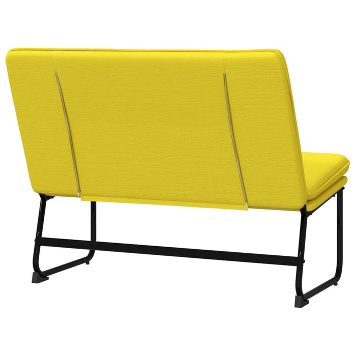 Panca Giallo Chiaro 100x75x76 cm in Tessuto 351329