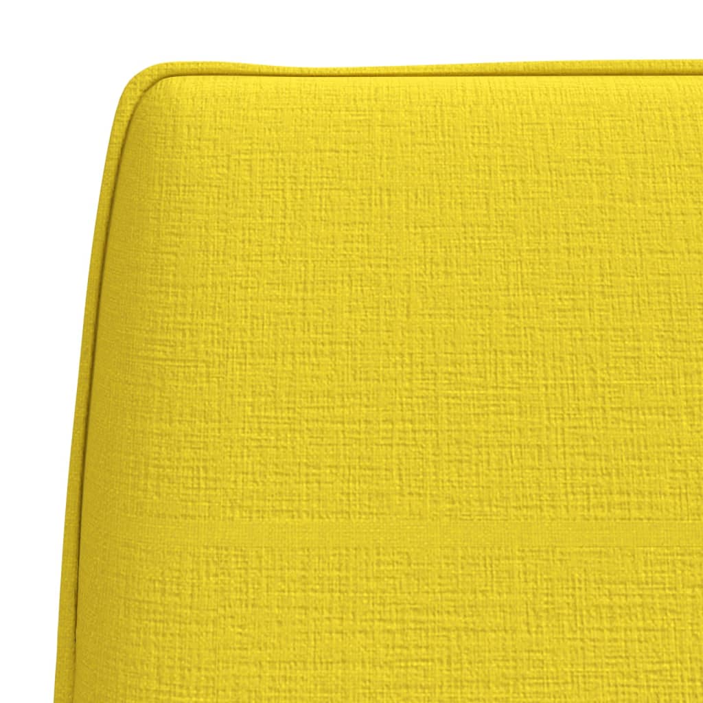 Panca Giallo Chiaro 100x75x76 cm in Tessuto 351329