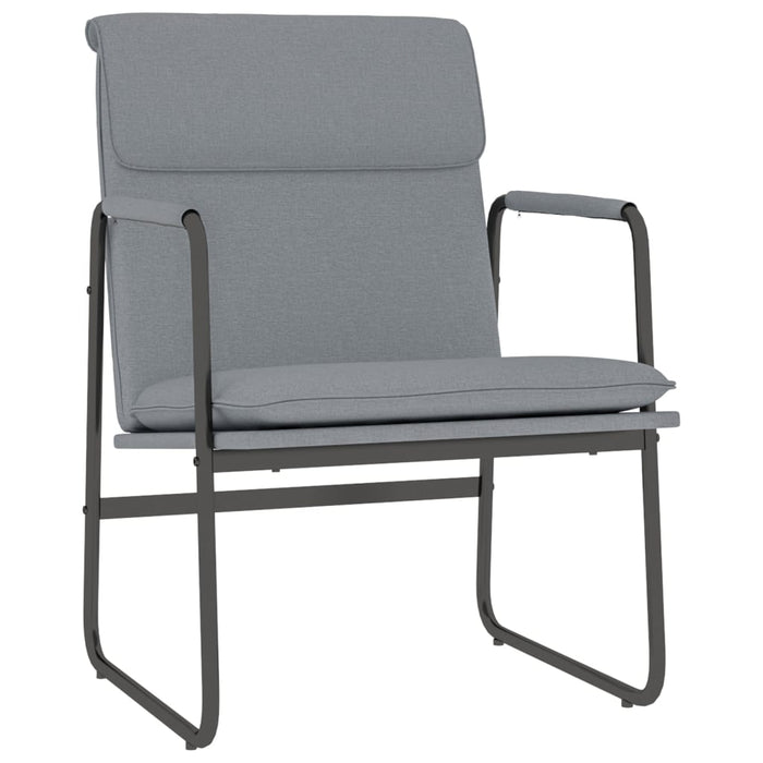 Sedia Lounge Grigio Chiaro 55x64x80 cm in Tessuto 351342