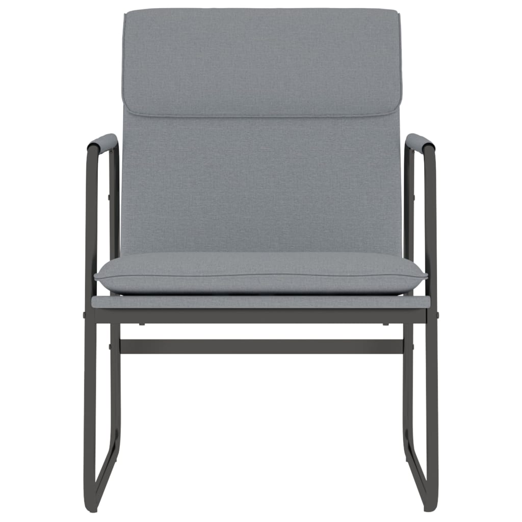 Sedia Lounge Grigio Chiaro 55x64x80 cm in Tessuto 351342