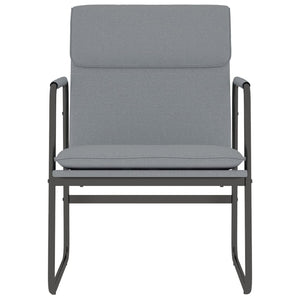 Sedia Lounge Grigio Chiaro 55x64x80 cm in Tessuto 351342