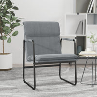 Sedia Lounge Grigio Chiaro 55x64x80 cm in Tessuto 351342