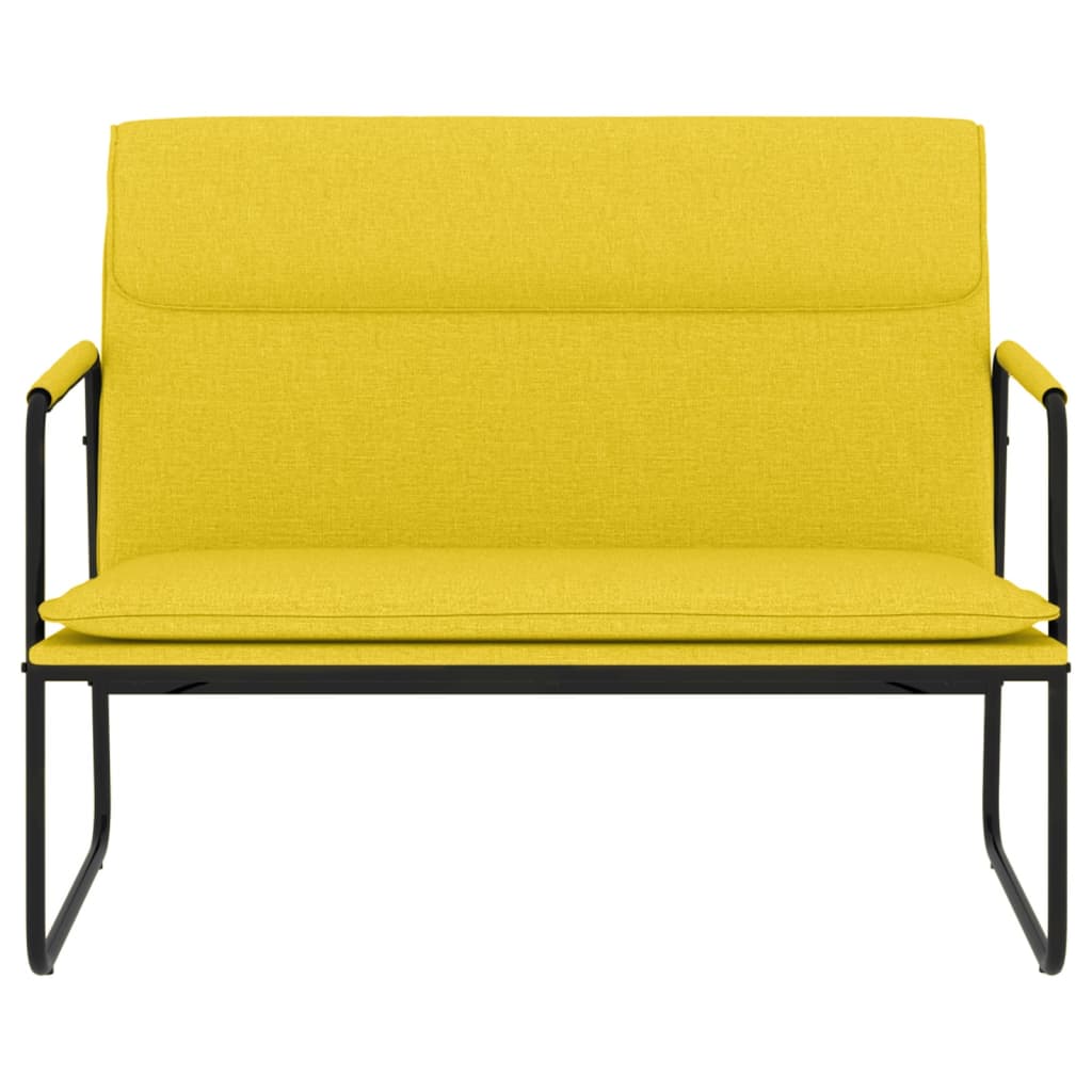 Panca Giallo Chiaro 100x64x80 cm in Tessuto 351359