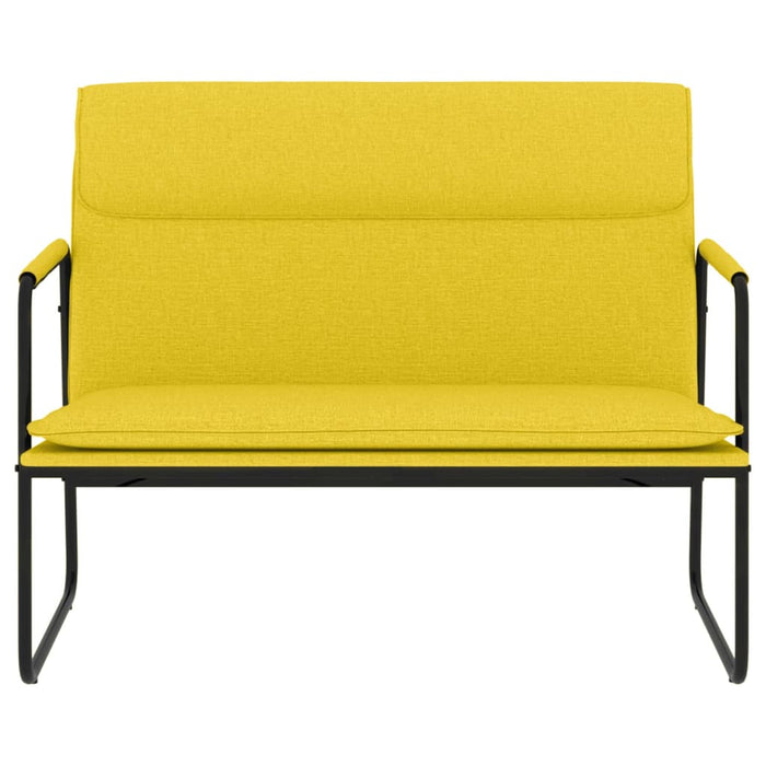 Panca Giallo Chiaro 100x64x80 cm in Tessuto 351359