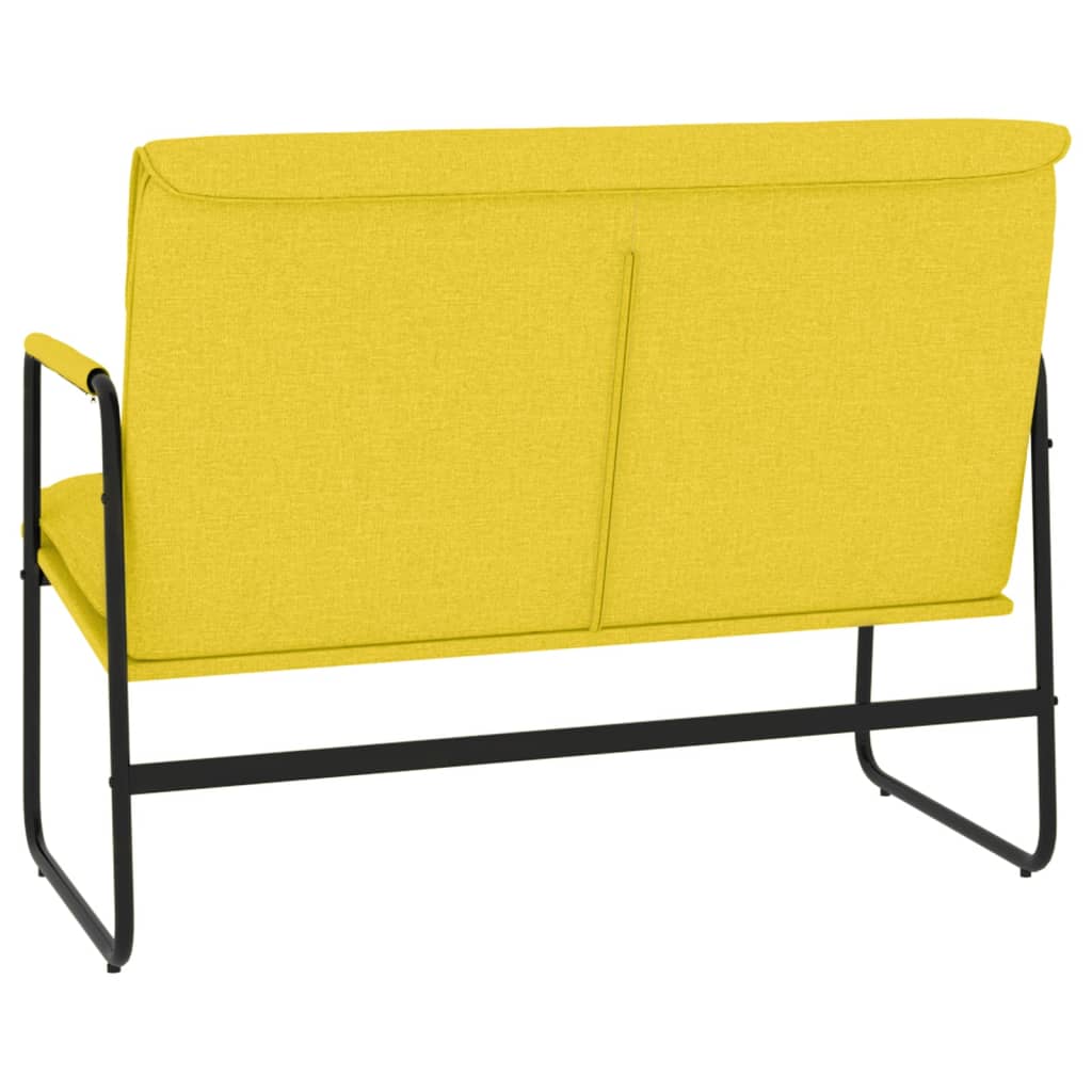 Panca Giallo Chiaro 100x64x80 cm in Tessuto 351359