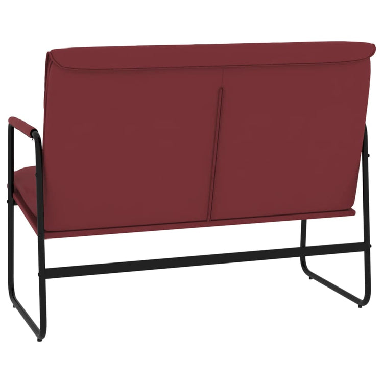 Panca Rosso Vino 100x64x80 cm in Similpelle 351370