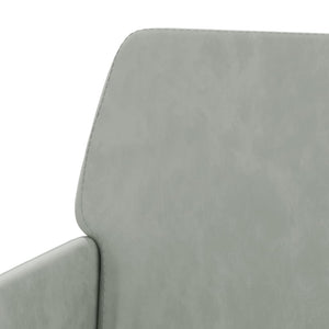 Poltrona Grigio Chiaro 62x79x79 cm Velluto