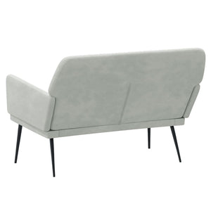 Panca Grigio Chiaro 108x79x79 cm in Velluto 351382