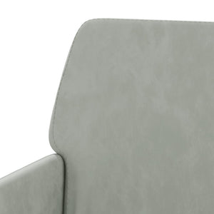 Panca Grigio Chiaro 108x79x79 cm in Velluto 351382