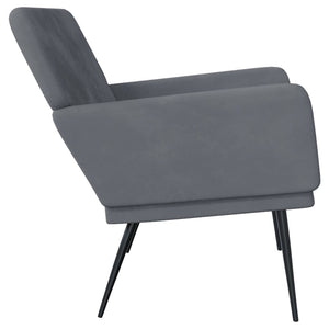 Panca Grigio Scuro 108x79x79 cm in Velluto 351383