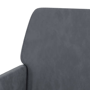 Panca Grigio Scuro 108x79x79 cm in Velluto 351383