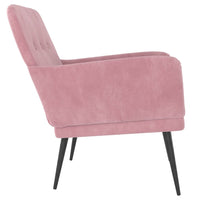 Poltrona Rosa 62x79x79 cm Velluto 351407