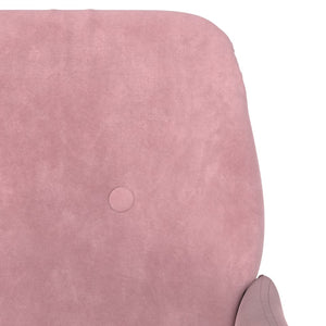 Poltrona Rosa 62x79x79 cm Velluto 351407