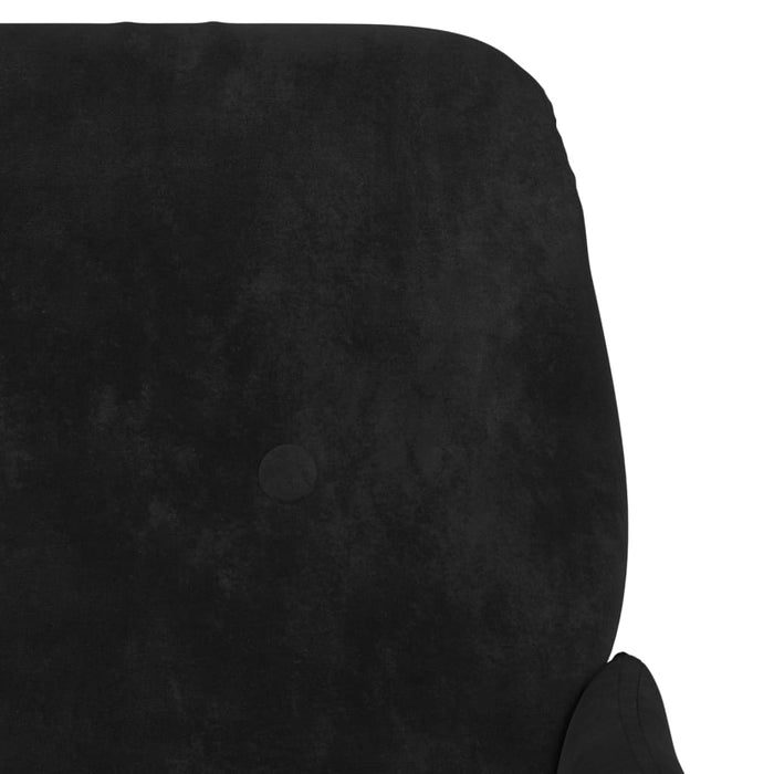 Poltrona Nera 62x79x79 cm Velluto 351409