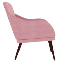 Poltrona Rosa 63x76x80 cm Velluto 351439