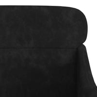 Poltrona Nera 63x76x80 cm Velluto 351440