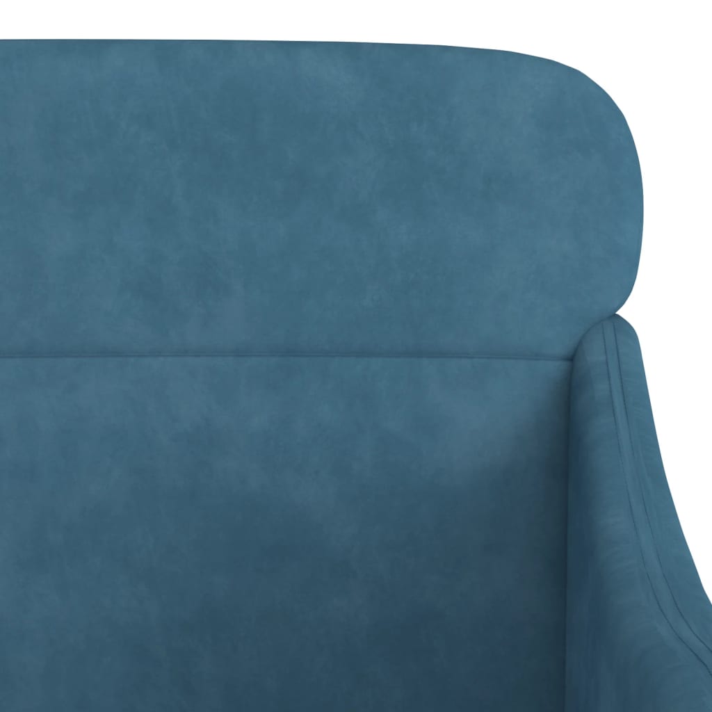 Poltrona Blu 63x76x80 cm Velluto