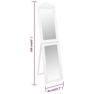 Specchio Autoportante Bianco 40x160 cm cod mxl 67562