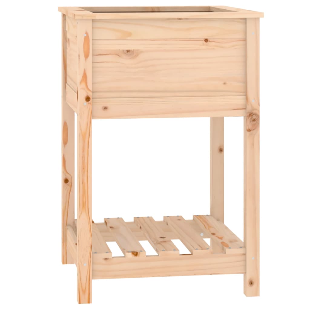 Fioriera con Mensola 54x54x81 cm in Legno Massello di Pinocod mxl 128723