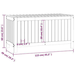 Contenitore da Giardino 115x49x60 cm in Legno Massello di Pino cod mxl 72562