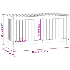 Contenitore da Giardino 121x55x64 cm in Legno Massello di Pino cod mxl 70790