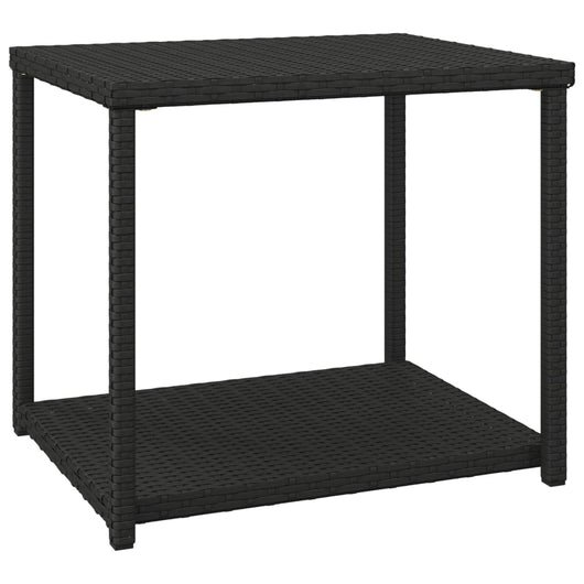 Tavolino Nero 55x45x49 cm in Polyrattan 319404