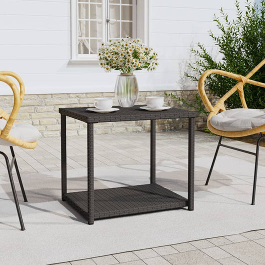 Tavolino Nero 55x45x49 cm in Polyrattan 319404