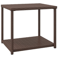 Tavolino Marrone 55x45x49 cm in Polyrattan 319405