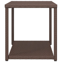 Tavolino Marrone 55x45x49 cm in Polyrattan 319405