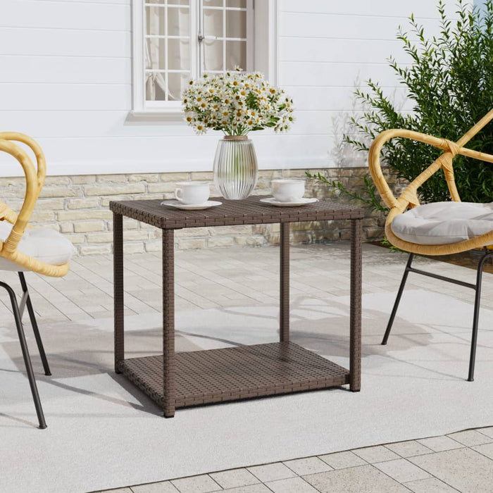 Tavolino Marrone 55x45x49 cm in Polyrattan 319405