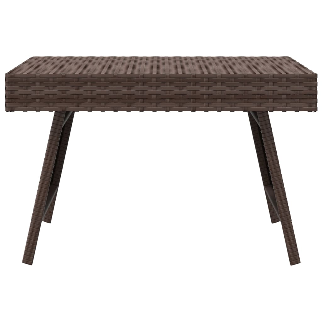 Tavolino Pieghevole Marrone 60x40x38 cm in Polyrattan 319409