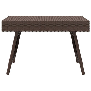 Tavolino Pieghevole Marrone 60x40x38 cm in Polyrattan 319409