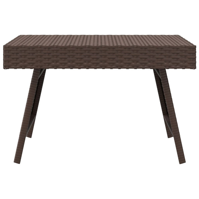 Tavolino Pieghevole Marrone 60x40x38 cm in Polyrattan 319409