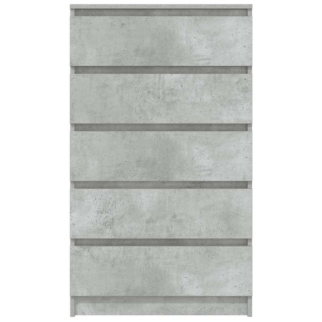 Cassettiera Grigio Cemento 60x36x103 cm in Legno Multistrato 823020