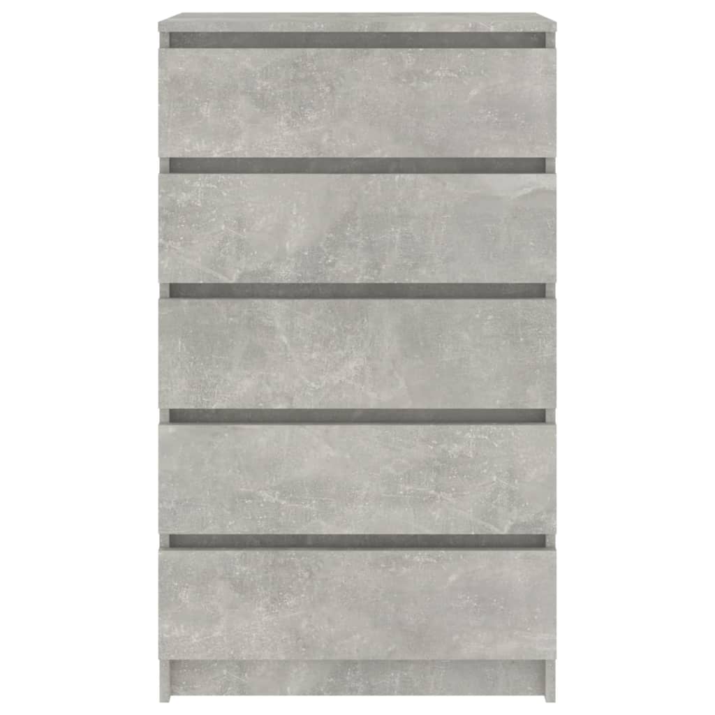 Cassettiera Grigio Cemento 60x36x103 cm in Legno Multistrato 823020