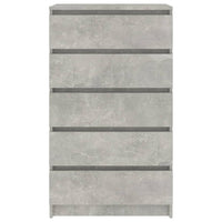 Cassettiera Grigio Cemento 60x36x103 cm in Legno Multistrato 823020