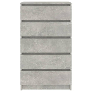 Cassettiera Grigio Cemento 60x36x103 cm in Legno Multistrato 823020