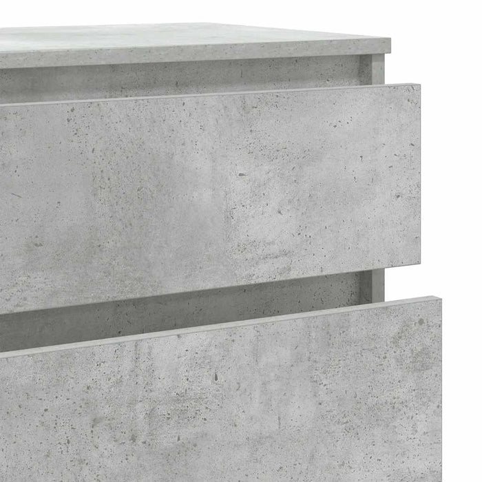 Cassettiera Grigio Cemento 60x36x103 cm in Legno Multistrato 823020