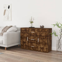 Credenza Rovere Fumo 91x29,5x65 cm in Legno Multistrato cod 11170